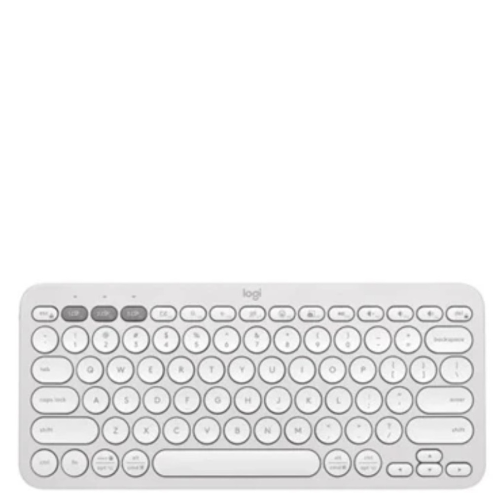 Logitech Pebble keyboard white grey